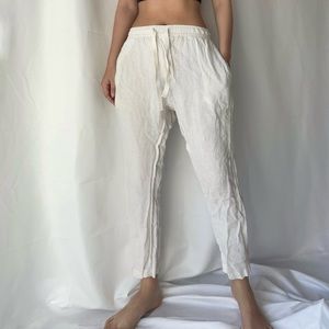 Assembly Label Linen Pant in White